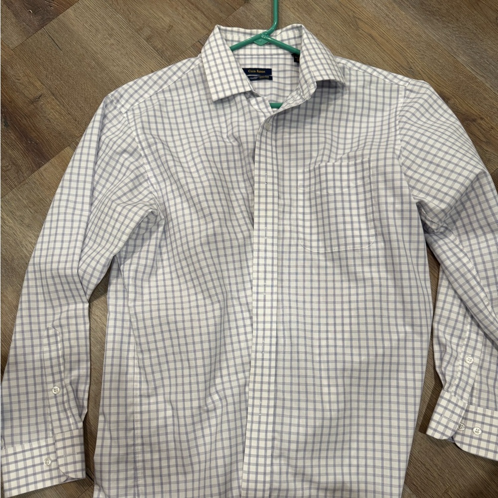 Classic Blue Checkered Men's Shirt